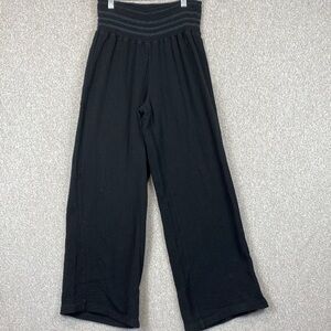 Sincerely Jules double gauze pull on trousers M wide leg cotton black beachy